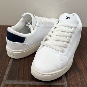 Thousand Fell White and Navy Sneaker